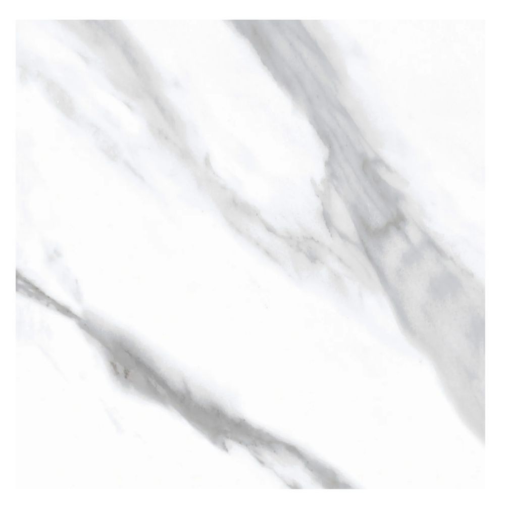 Piso Cerâmico Acetinado  53cm x 53cm Doha White