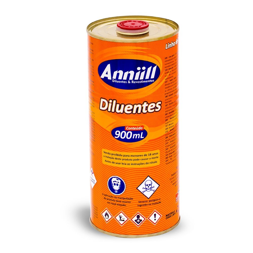 Solvente Anniill Anniillrás 165 0,9 litros