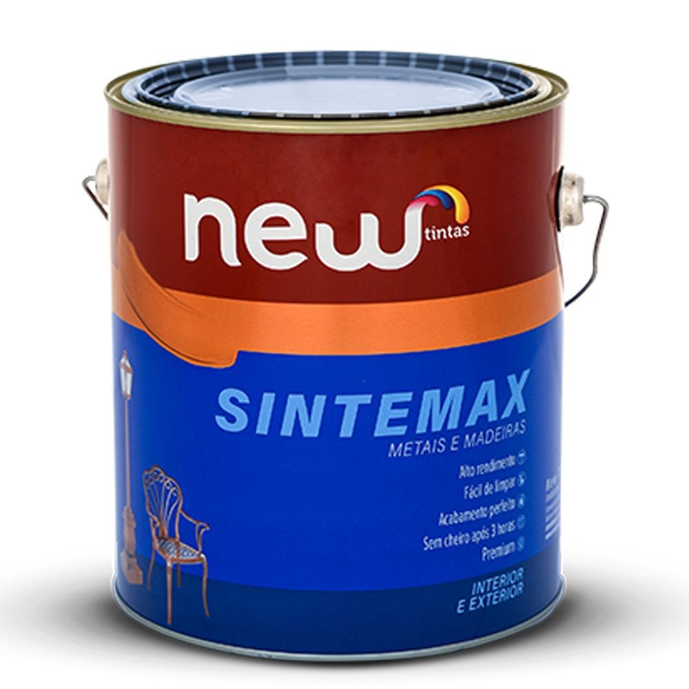 Tinta Esmalte Fosca Sintemax Sintético Premium 3,6 litros Preta